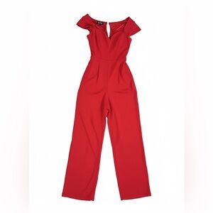 Chic Scarlet Jumpsuit